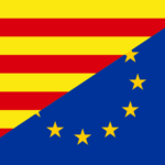 Katalonien-EU-Flagge